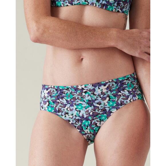 NWT Athleta Clean Full Swim Bottom - LARGE - elysian floral green - LARGE - Picture 1 of 5